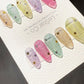 Reusable Twinkle Pop Cat Eye Effect| Premium Press on Nails Gel Hand Painted Pressons Customizable Gel Nail Artist faux nails TMR996