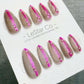 Reusable Neon Elegance Hot Pink Strike| Premium Press on Nails Gel Hand Painted Pressons Customizable Gel Nail Artist faux nails TMW1017