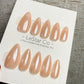 Reusable Silk Nude | Premium Press on Nails Gel Hand Painted Pressons Customizable Gel Nail Artist faux nails WM1020