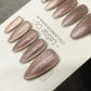 Reusable Champagne Stardust Cat Eye | Nails Premium Press on Nails Gel Manicure Handprint Pressons Handmade | Lestarco faux nails WM1026