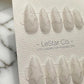 Reusable Celestial Outline | Premium Press on Nails Gel Hand Painted Pressons Pressons Colorful Gel Nail Artist faux nails 983WM