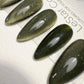 Reusable Venom Dust Olive Green Cat eye | Nails Premium Press on Nails Gel Manicure Handprint Pressons Handmade | Lestarco faux nails WM1037