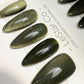 Reusable Venom Dust Olive Green Cat eye | Nails Premium Press on Nails Gel Manicure Handprint Pressons Handmade | Lestarco faux nails WM1037