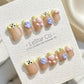 Reusable Fluffy Heartbeat | Premium Press on Nails Gel | Fake Nails | Cute Fun Colorful Gel Nail Artist faux nails ML687