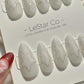 Reusable Celestial Outline | Premium Press on Nails Gel Hand Painted Pressons Pressons Colorful Gel Nail Artist faux nails 983WM