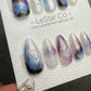 Reusable Galaxy Haze | Premium Handmade Press on Nails Gel | Fake Nails | Cute Fun Colorful Gel Nail Artist faux nails QN1042