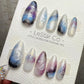 Reusable Galaxy Haze | Premium Handmade Press on Nails Gel | Fake Nails | Cute Fun Colorful Gel Nail Artist faux nails QN1042