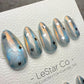 Reusable Lunar Veil Cat Eye Effect | Premium Handmade Press on Nails Gel | Fake Nails | Cute Fun Colorful Gel Nail Artist faux nails ML1044