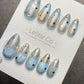 Reusable Lunar Veil Cat Eye Effect | Premium Handmade Press on Nails Gel | Fake Nails | Cute Fun Colorful Gel Nail Artist faux nails ML1044