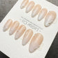 Reusable Ethereal Pearl| Premium Handmade Press on Nails Gel | Fake Nails | Cute Pressons Gel Nail Artist faux nails ML1056