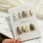 Reusable Gilded Night Sky |Premium Handmade Press on Nails Gel | Fake Nails | Cute Pressons Nail Artist faux nails ML567