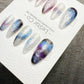Reusable Cosmic Veil| Premium Handmade Press on Nails Gel | Fake Nails | Cute Pressons Gel Nail Artist faux nails QN1059