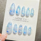 Reusable Frozen Dewdrop| Premium Handmade Press on Nails Gel | Fake Nails | Cute Pressons Gel Nail QN1079