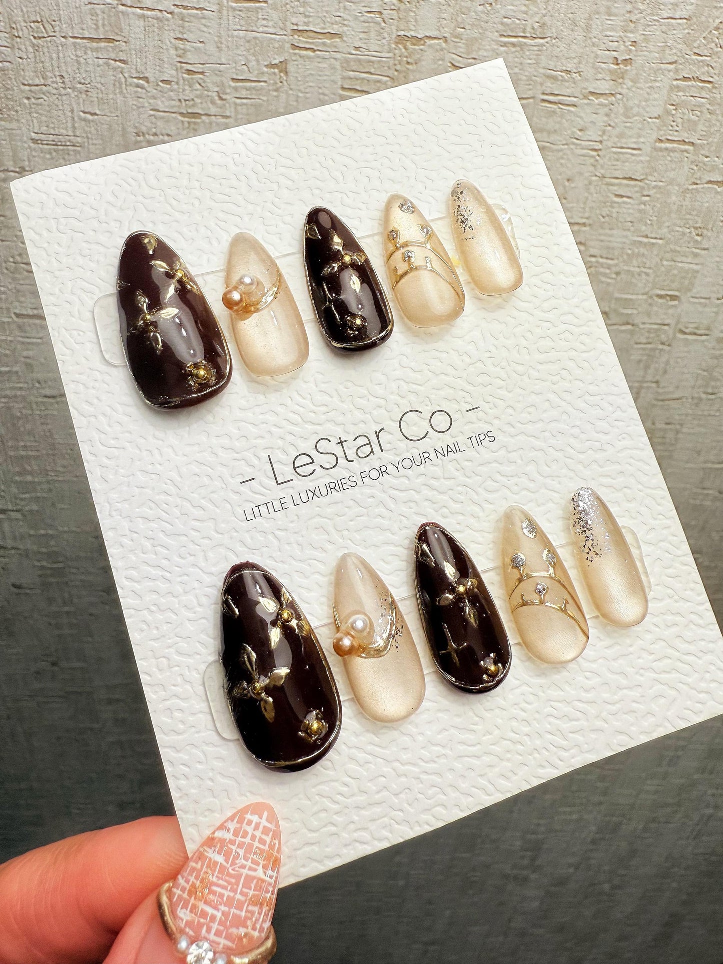 4for3 Timed Offer)Reusable Crimson Grace Cat Eye Effect| Premium Handmade Press on Nails Gel | Fake Nails | Cute Pressons Gel Nail QN1080