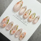 4for3 Timed Offer)Reusable Ethereal Garden Cat Eye Effect| Premium Handmade Press on Nails Gel | Fake Nails | Cute Pressons Gel Nail QN1085