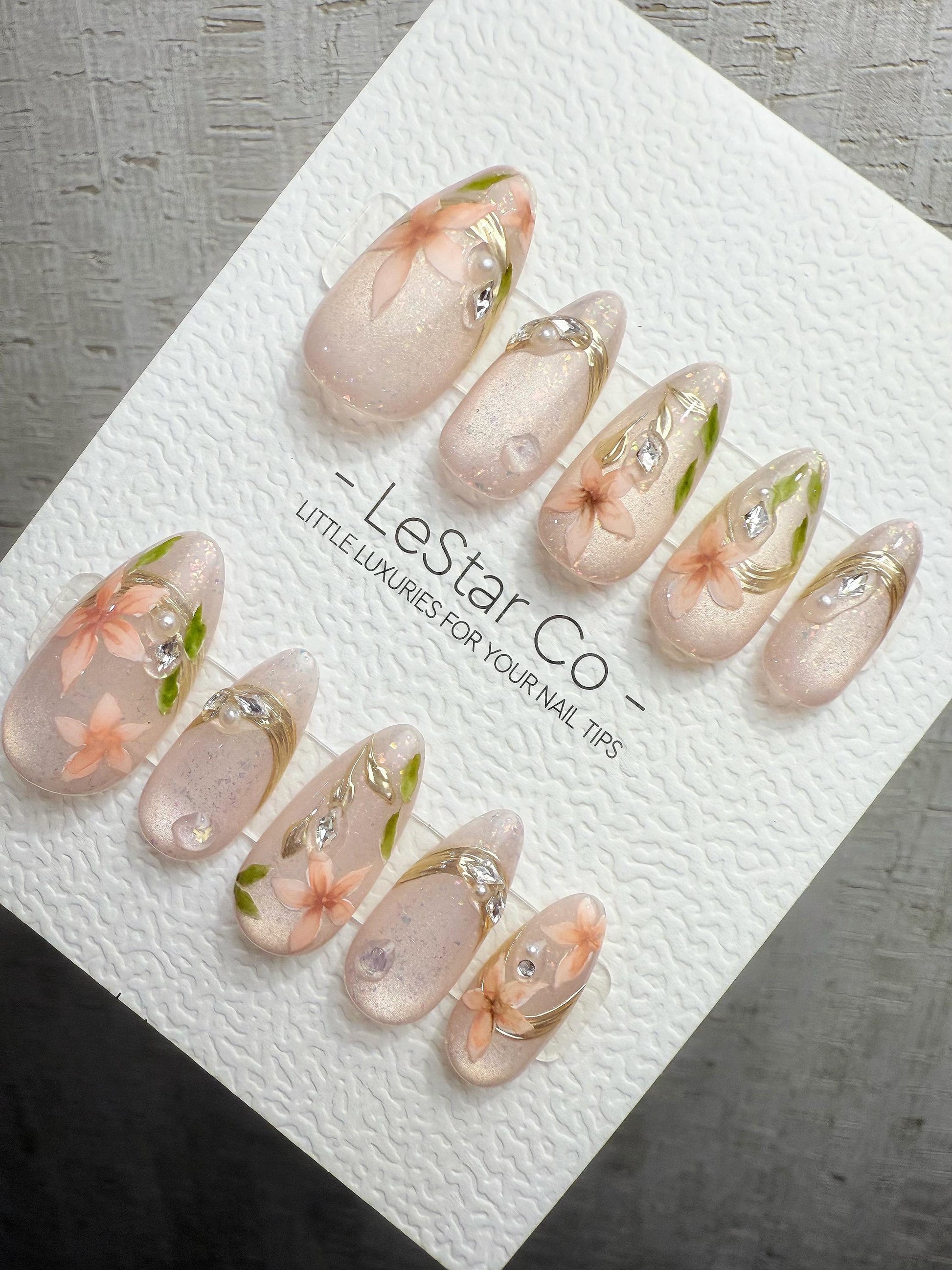 4for3 Timed Offer)Reusable Ethereal Garden Cat Eye Effect| Premium Handmade Press on Nails Gel | Fake Nails | Cute Pressons Gel Nail QN1085