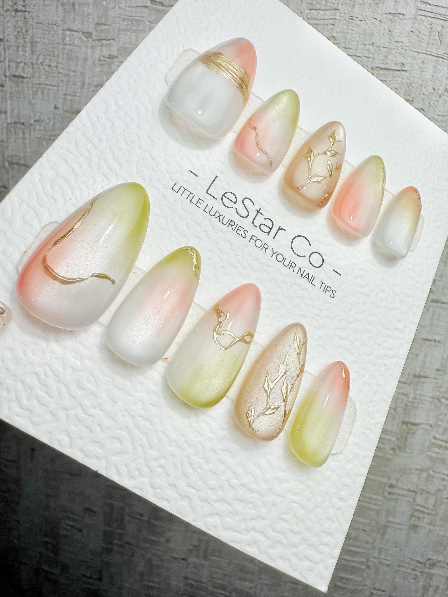 4for3 Timed Offer)Reusable Dawn Serenity Cat Eye Effect| Premium Handmade Press on Nails Gel | Fake Nails | Cute Pressons Gel Nail QN1089