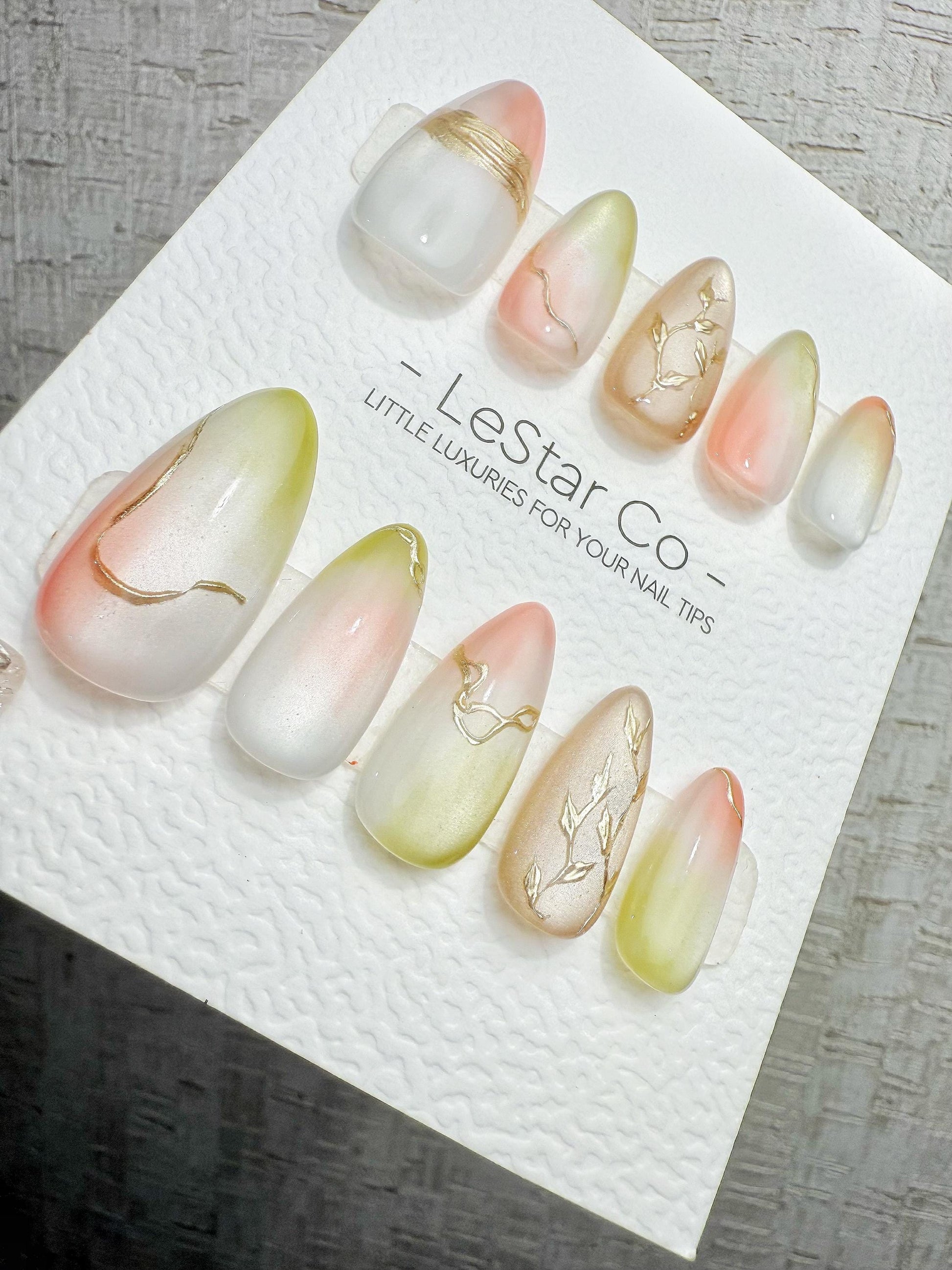 4for3 Timed Offer)Reusable Dawn Serenity Cat Eye Effect| Premium Handmade Press on Nails Gel | Fake Nails | Cute Pressons Gel Nail QN1089