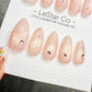 4for3 Timed Offer)Reusable Dusty Rose Veil Cat Eye Effect |Premium Handmade Press on Nails Gel | Fake Nails | Cute Pressons Nail ML1099