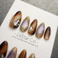 Reusable Opulent Gemstone Melt | Handmade Press On Gel Acrylic Nails | 4for3 Timed Offer
