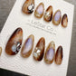 Reusable Opulent Gemstone Melt | Handmade Press On Gel Acrylic Nails | 4for3 Timed Offer