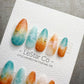 Reusable Sunset Reef Waves | Handmade Press On Gel Acrylic Nails | 4for3 Timed Offer