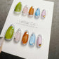 Reusable Candy Pop Colorful Cat Eye | Handmade Press On Gel Nails | 4for3 Timed Offer