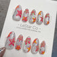 4for3 Timed Offer)Reusable Solar Whisper 3D Effect| Premium Handmade Press on Nails Gel | Fake Nails | Cute Pressons Gel Nail ML1075