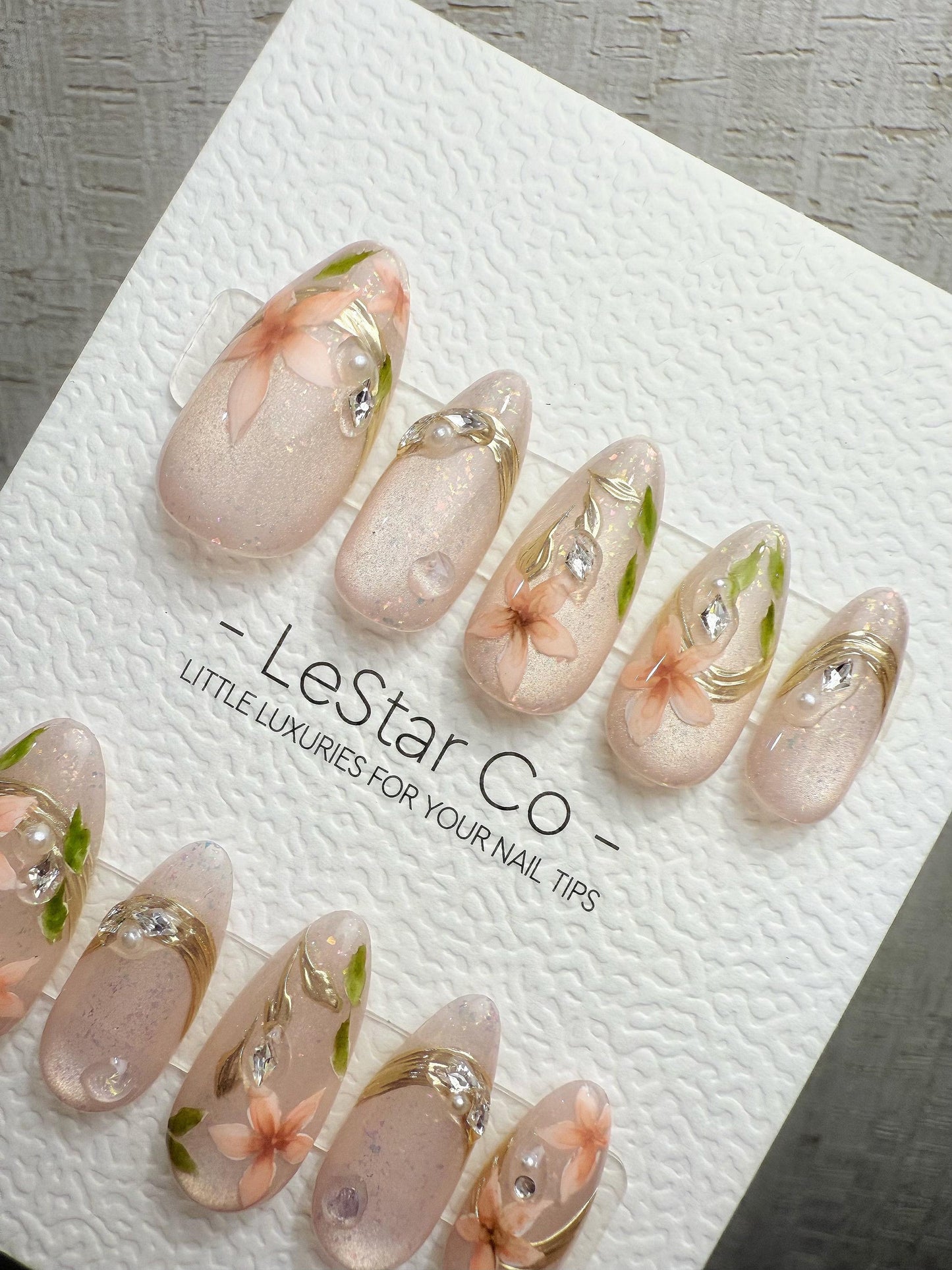 4for3 Timed Offer)Reusable Ethereal Garden Cat Eye Effect| Premium Handmade Press on Nails Gel | Fake Nails | Cute Pressons Gel Nail QN1085