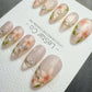 4for3 Timed Offer)Reusable Ethereal Garden Cat Eye Effect| Premium Handmade Press on Nails Gel | Fake Nails | Cute Pressons Gel Nail QN1085
