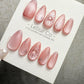 Reusable Starlit Heartbeat Cat Eye | Handmade Press On Gel Nails | 4for3 Timed Offer
