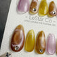 Reusable Amethyst Gold Halo | Handmade Press On Gel Acrylic Nails | 4for3 Timed Offer