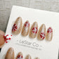 Reusable Christmas Candy Pop | Handmade Press On Gel Acrylic Nails | 4for3 Timed Offer