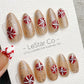 Reusable Christmas Candy Pop | Handmade Press On Gel Acrylic Nails | 4for3 Timed Offer