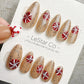 Reusable Christmas Candy Pop | Handmade Press On Gel Acrylic Nails | 4for3 Timed Offer