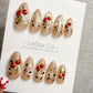 Reusable Christmas 3D Cherry Dream | Handmade Press On Gel Acrylic Nails | 4for3 Timed Offer