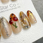 Reusable Christmas Festive Orchard Glow | Handmade Press On Gel Acrylic Nails | 4for3 Timed Offer