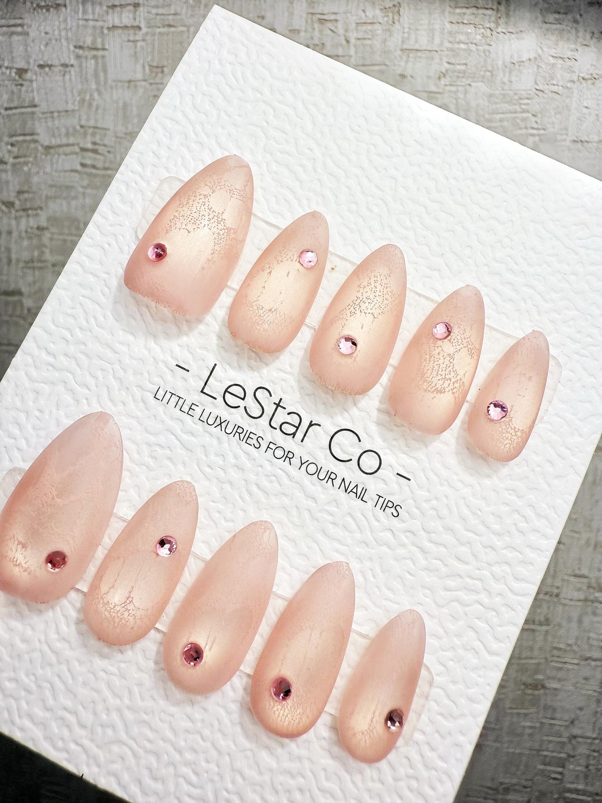 4for3 Timed Offer)Reusable Dusty Rose Veil Cat Eye Effect |Premium Handmade Press on Nails Gel | Fake Nails | Cute Pressons Nail ML1099