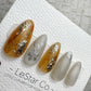 Reusable Gilded Petal Gold Flake | Handmade Press On Gel Nails | 4for3 Timed Offer