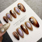 Reusable Opulent Gemstone Melt | Handmade Press On Gel Acrylic Nails | 4for3 Timed Offer