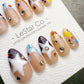 Reusable Y2K Star Parade | Handmade Press On Gel Acrylic Nails | 4for3 Timed Offer