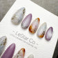 Reusable Lavender Marble Mist | Handmade Press On Gel Acrylic Nails | 4for3 Timed Offer
