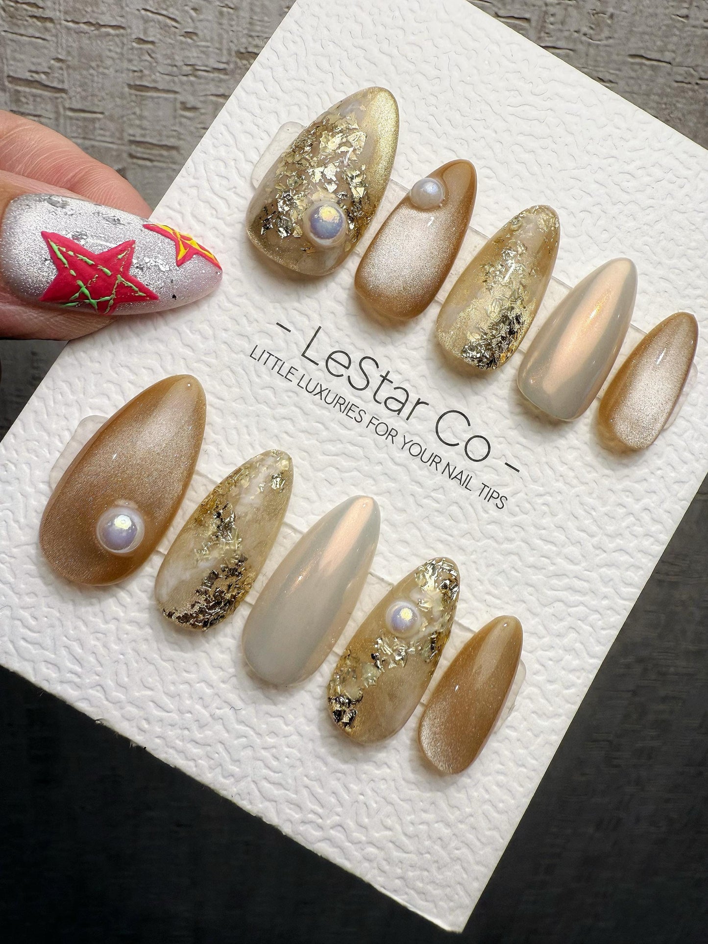 Reusable Lavender Marble Mist | Handmade Press On Gel Acrylic Nails | 4for3 Timed Offer