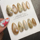 Reusable Lavender Marble Mist | Handmade Press On Gel Acrylic Nails | 4for3 Timed Offer
