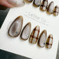 Reusable Mocha Brown Cat Eye Star | Handmade Press On Gel Nails | 4for3 Timed Offer