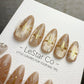 Reusable Gold Cat Eye Gold Cross | Handmade Press On Gel Nails | 4for3 Timed Offer