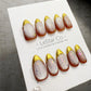 Reusable Golden Velvet Twilight Cat Eye | Handmade Press On Gel Nails | 4for3 Timed Offer