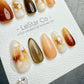 Reusable Autumn Silk Petals | Handmade Press On Gel Acrylic Nails | 4for3 Timed Offer