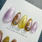 Reusable Amethyst Gold Halo | Handmade Press On Gel Acrylic Nails | 4for3 Timed Offer