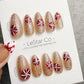 Reusable Christmas Candy Pop | Handmade Press On Gel Acrylic Nails | 4for3 Timed Offer